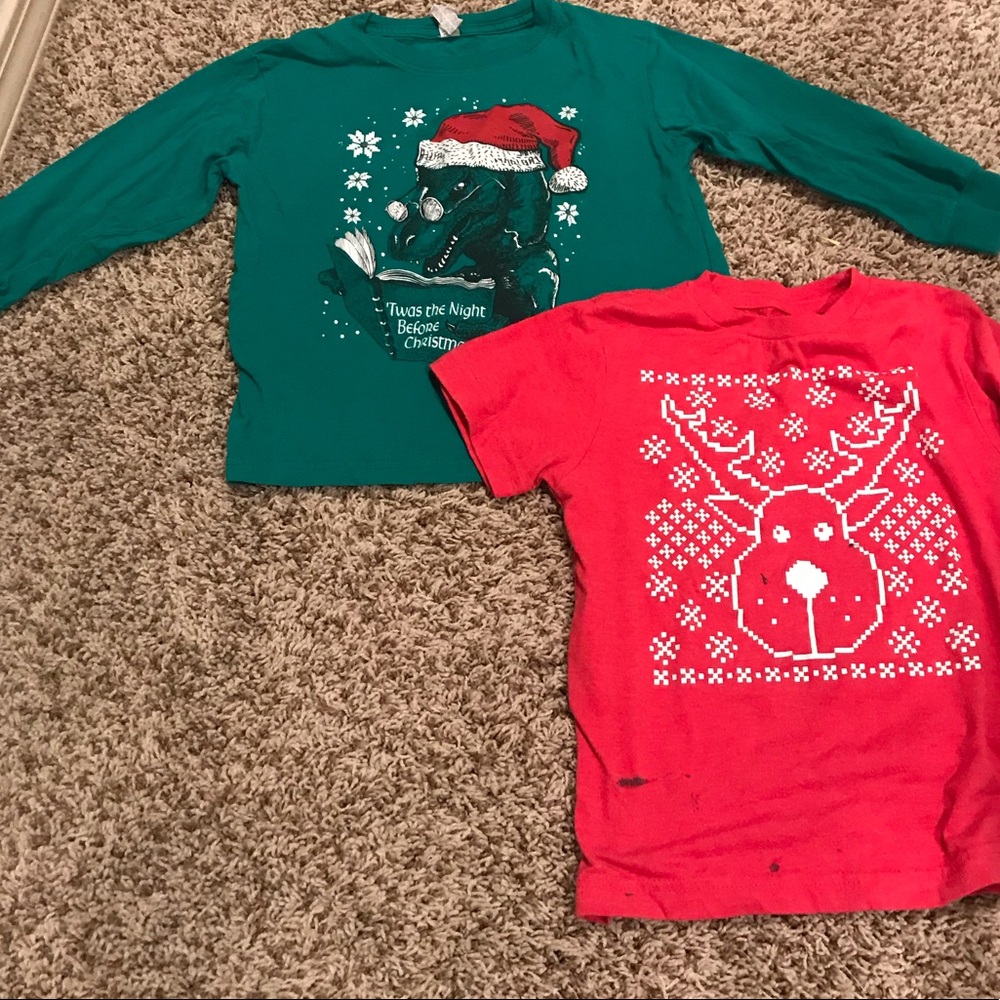 Size 4/5 Christmas shirts